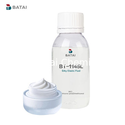 BT-9145 दैनिक रसायनों के लिए सिलिकॉन इलास्टोमर मिश्रण गैर-तेलदार भावना और लंबे समय तक चलने वाली चिकनाई के साथ CAS 541-02-6